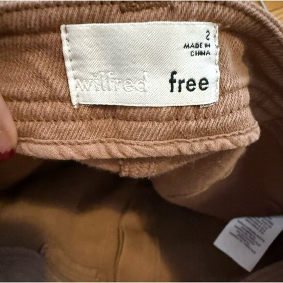 Aritzia Wilfred Modern Utility Pants BrownCargo Straight Leg size 2 - Picture 4 of 11